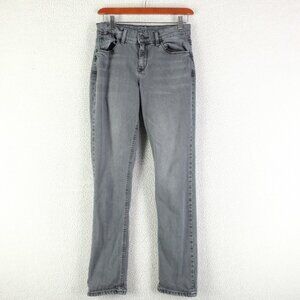 Mott & Bow Jeans Womens 26 Gray Boyfriend Slim Lightweight Retro Denim 30L